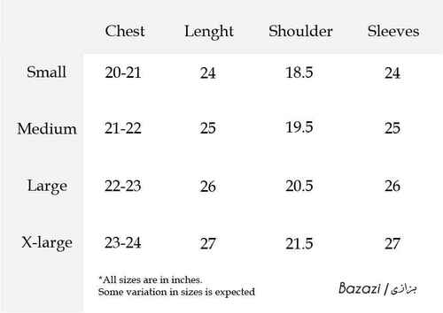 Jackets Size Guide FW'21